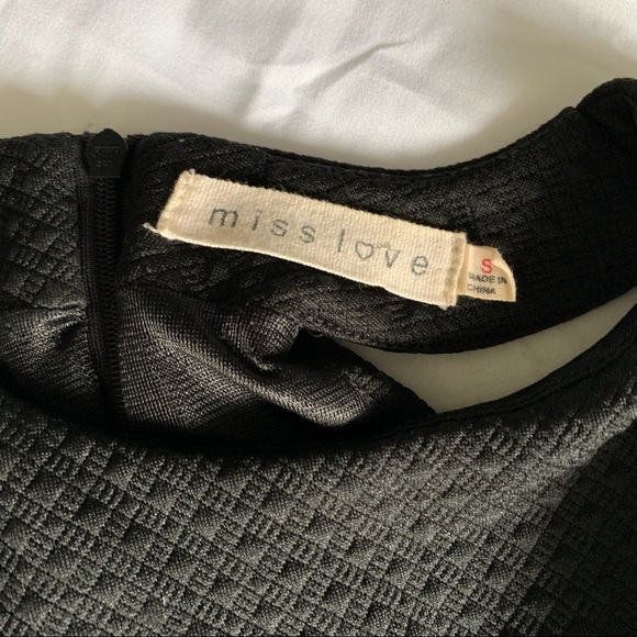 3/$20 Miss Love black racerback mini dress size small - Picture 12 of 12